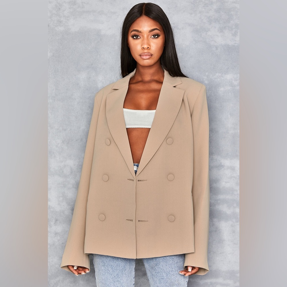 Mistress Rocks 'BUSINESS AS USUAL' Camel Oversized Blazer